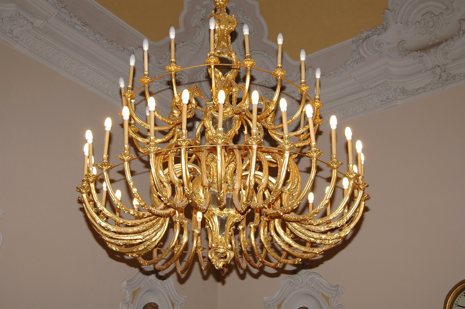 lampadario - a bracci, opera isolata - ambito ligure (seconda metà sec. XIX)