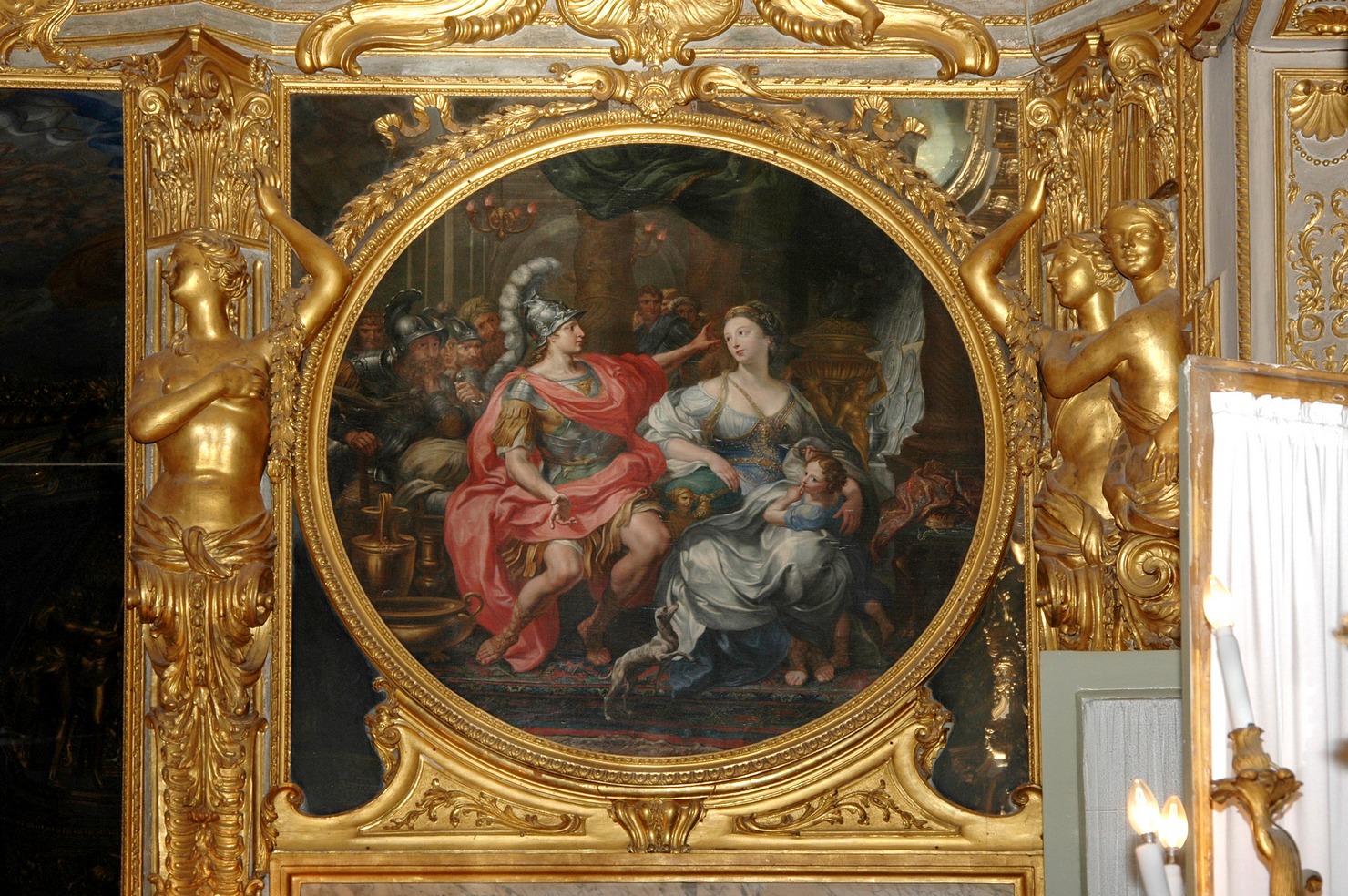 Enea e Didone (dipinto, opera isolata) di De Ferrari Lorenzo (secondo quarto sec. XVIII)