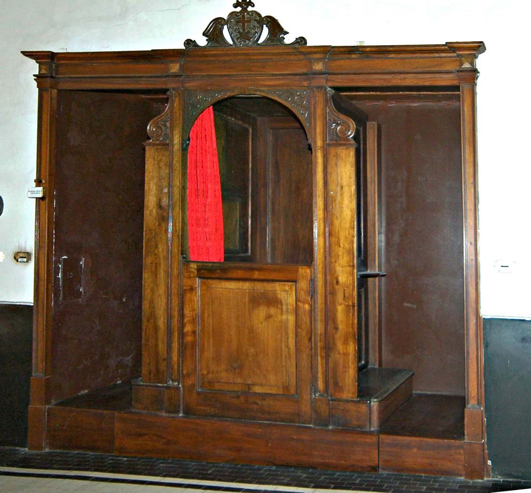 confessionale, opera isolata - bottega ligure (metà sec. XIX)
