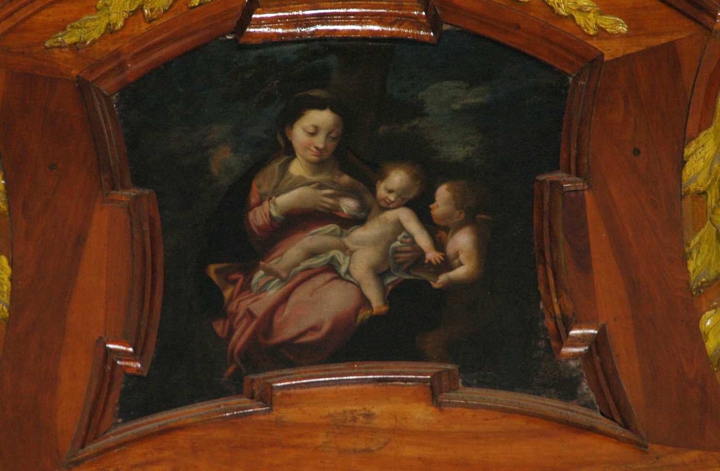 MADONNA DEL LATTE (dipinto, opera isolata) - ambito genovese (inizio sec. XVII)