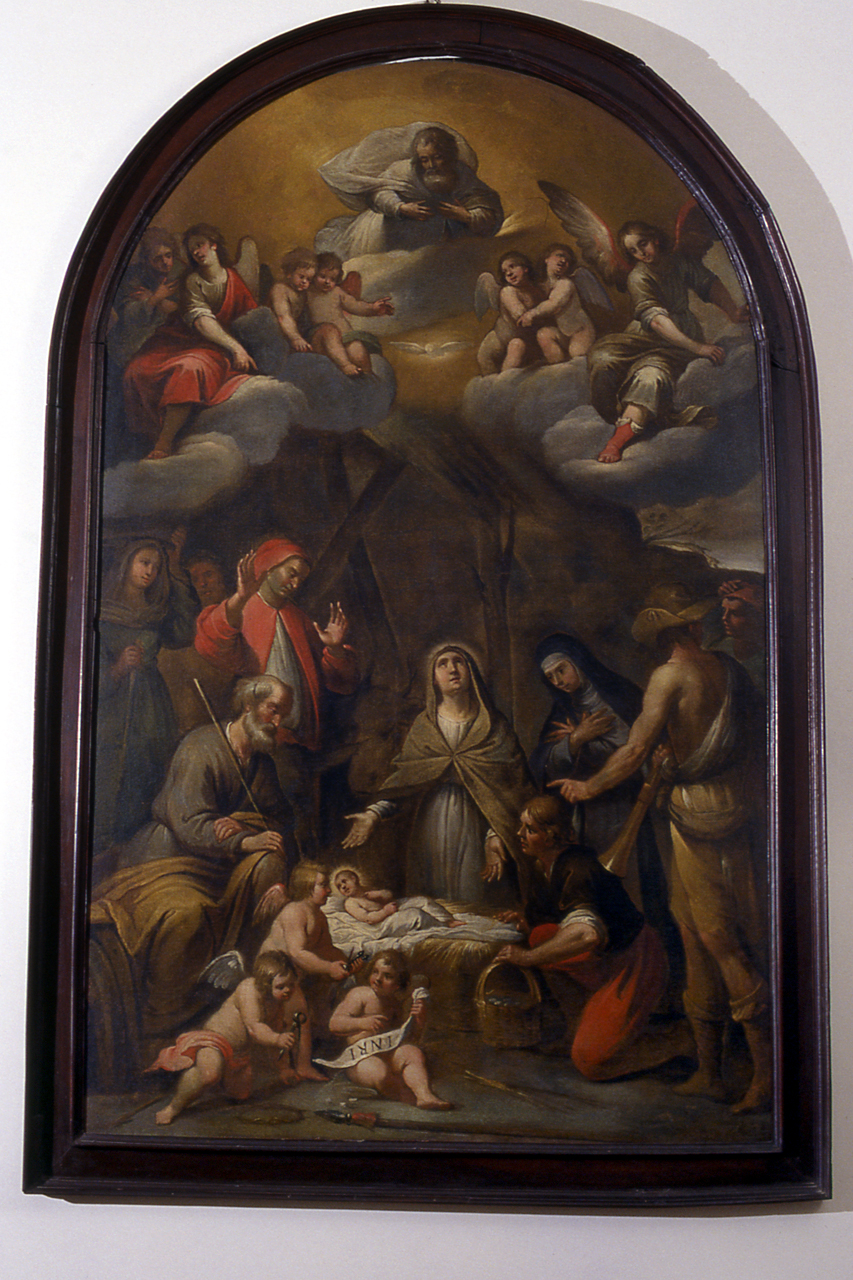 Adorazione dei pastori (dipinto, opera isolata) di Carlone Giovanni Battista (e aiuti) (prima metà sec. XVII)