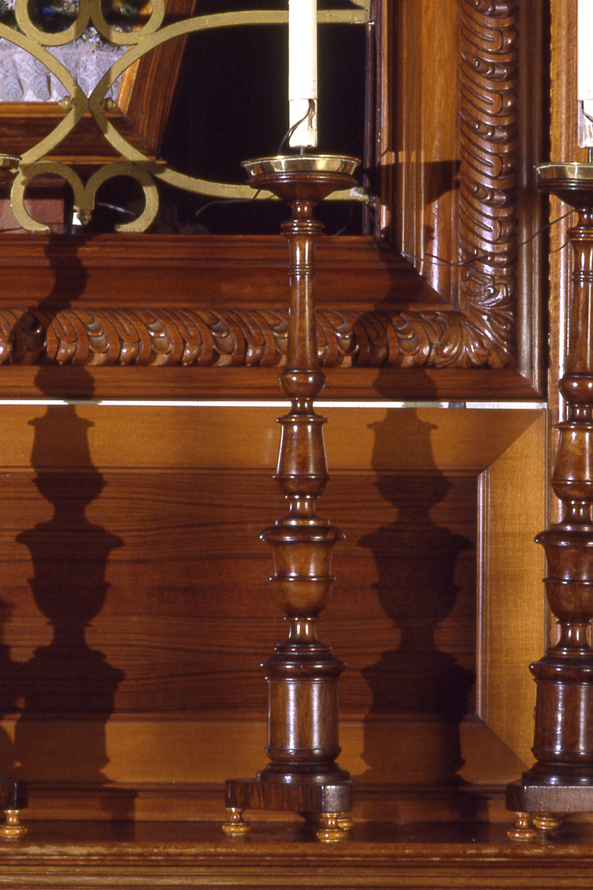 candeliere d'altare, serie - PRODUZIONE GENOVESE (sec. XIX)