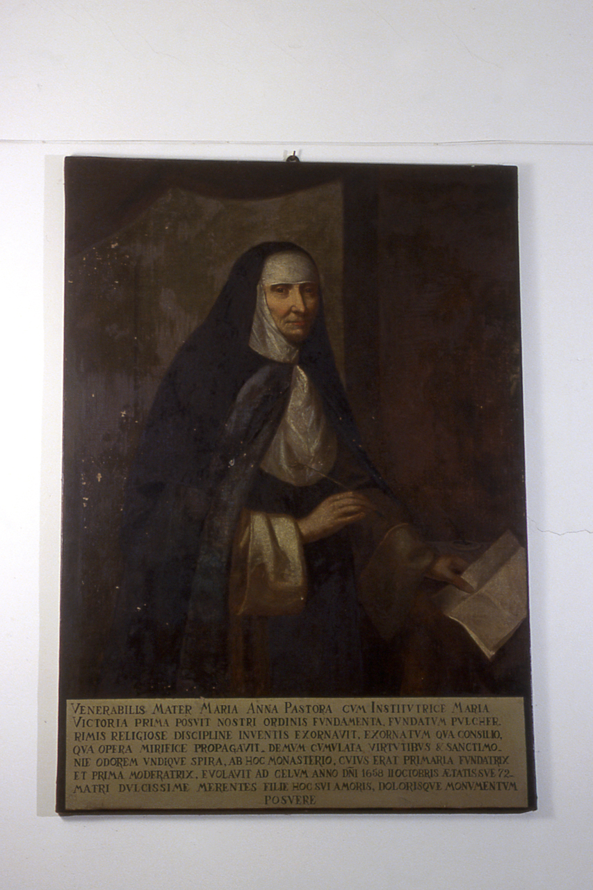 Ritratto di monaca (dipinto, opera isolata) di Carbone Giovanni Bernardo (attribuito) (secondo quarto sec. XVII)