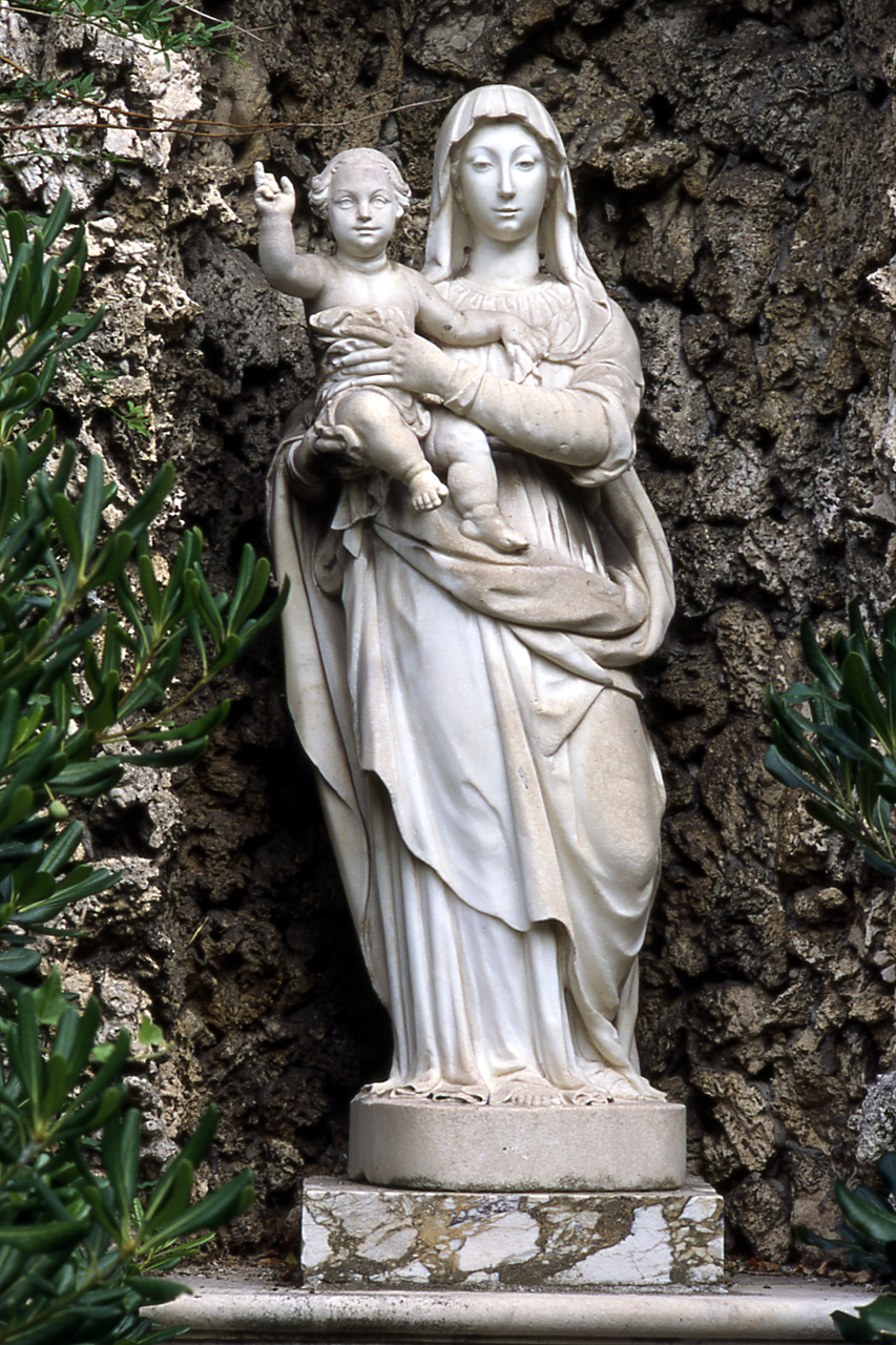 MADONNA CON BAMBINO (statua, opera isolata) di Fanelli Francesco (bottega) (primo quarto sec. XVII)