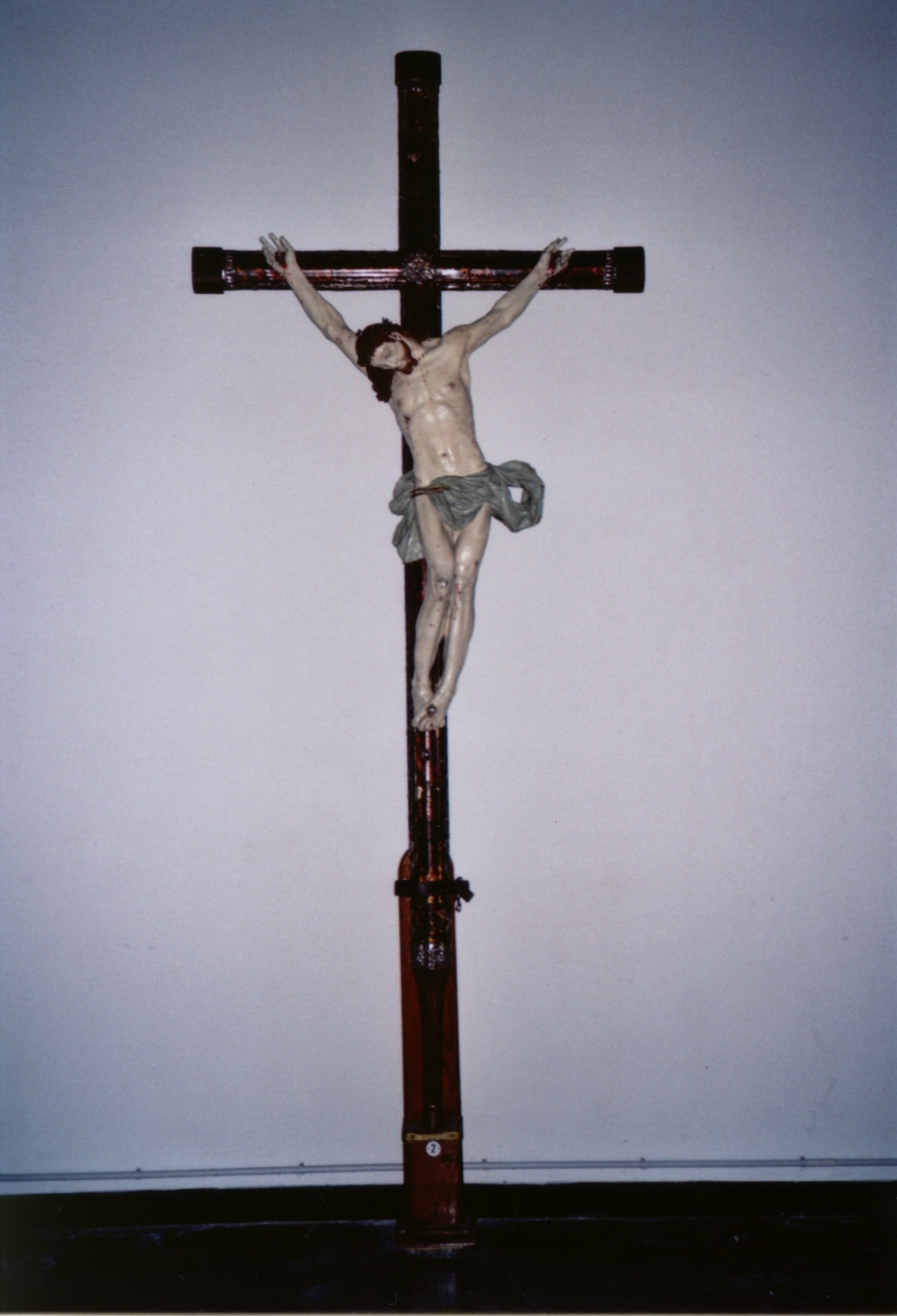 Cristo crocifisso (crocifisso, opera isolata) di Maragliano Anton Maria (scuola) (metà sec. XVIII)