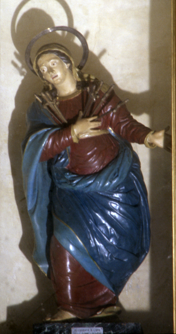 Madonna Addolorata (statua, opera isolata) - ambito ligure (seconda metà sec. XVII)