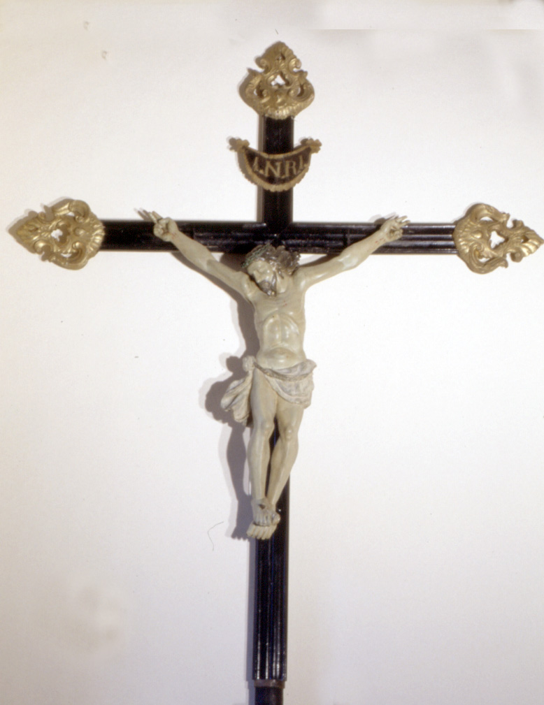 Cristo crocifisso (crocifisso, opera isolata) - ambito ligure (seconda metà sec. XIX)