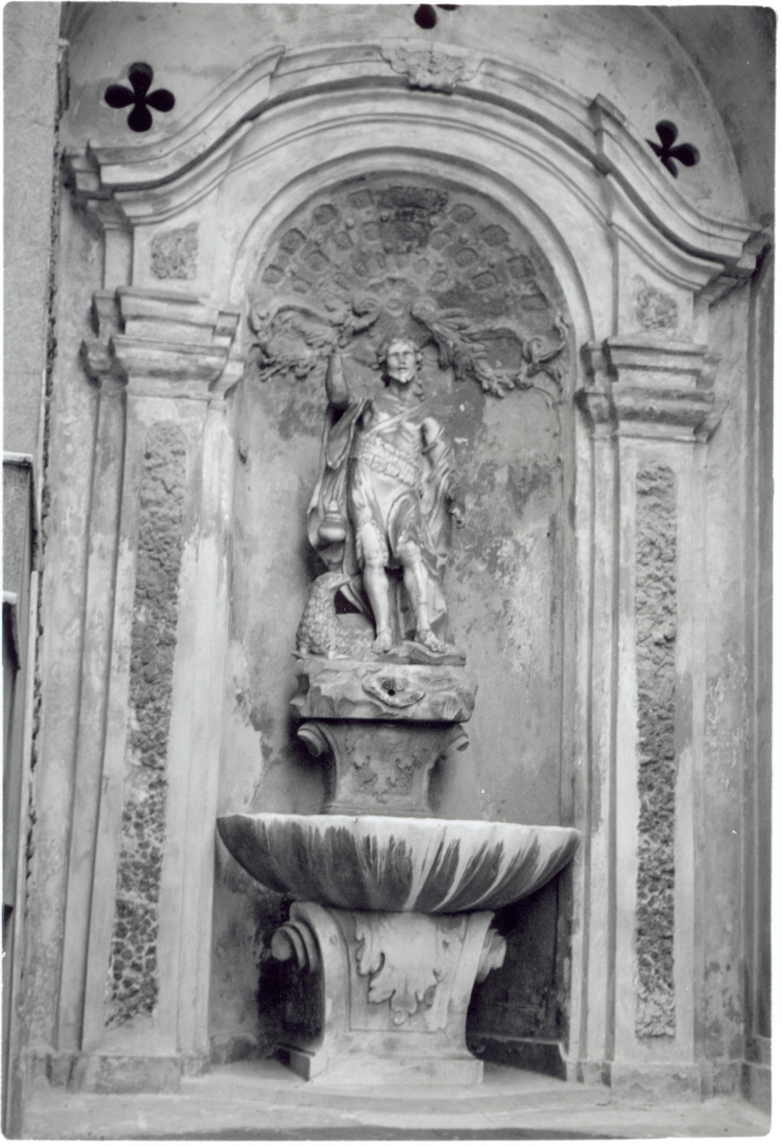 San GIOVANNI BATTISTA (statua, opera isolata) - manifattura ligure (sec. XVIII)
