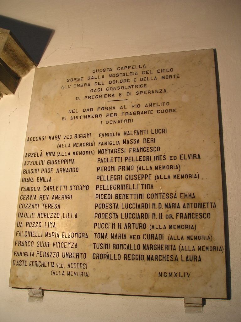 lapide, opera isolata - PRODUZIONE LIGURE (metà sec. XX)