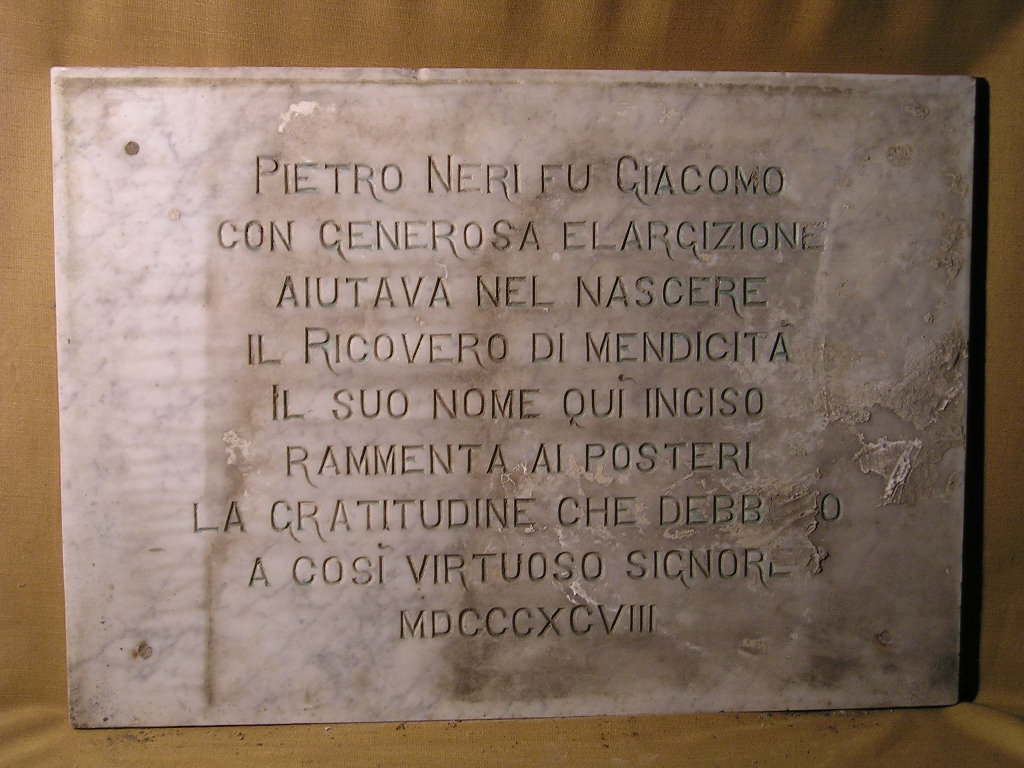 lapide, opera isolata - PRODUZIONE LIGURE (fine sec. XIX)