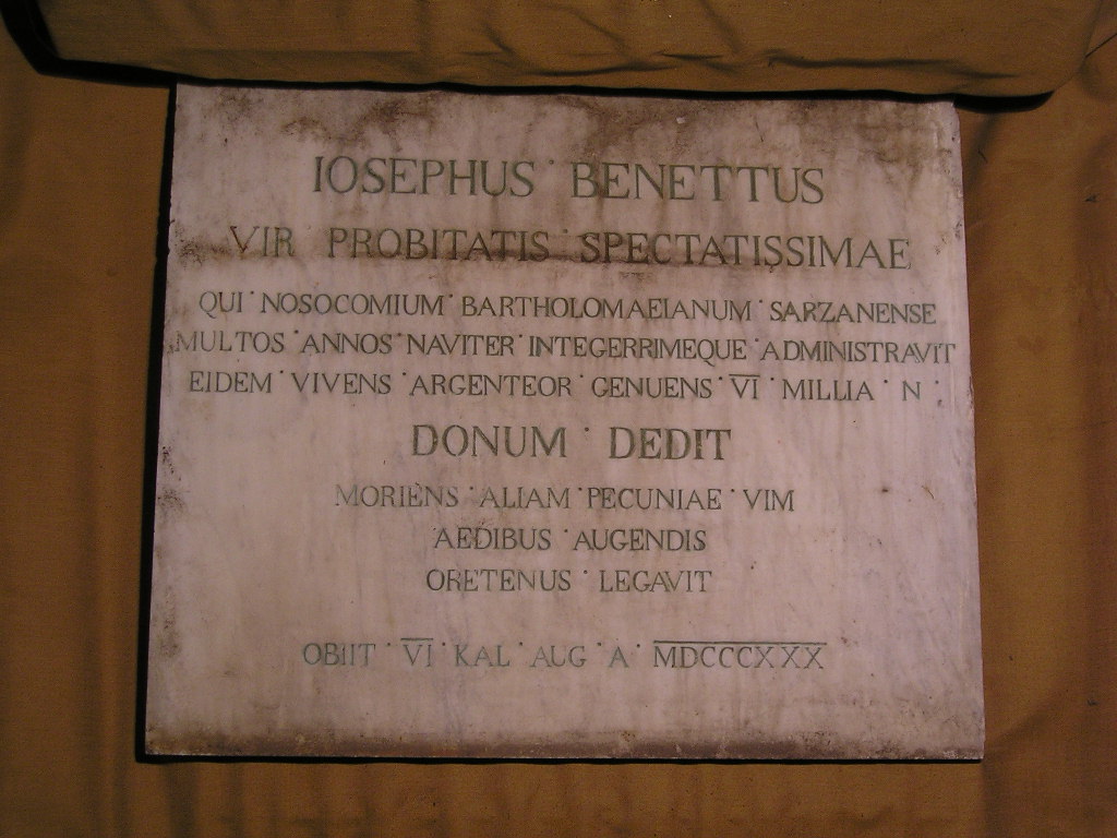 lapide, opera isolata - PRODUZIONE LIGURE (secondo quarto sec. XIX)