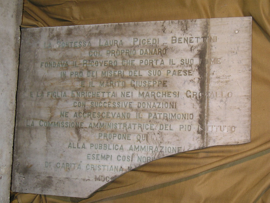 lapide, opera isolata - PRODUZIONE LIGURE (seconda metà sec. XIX)