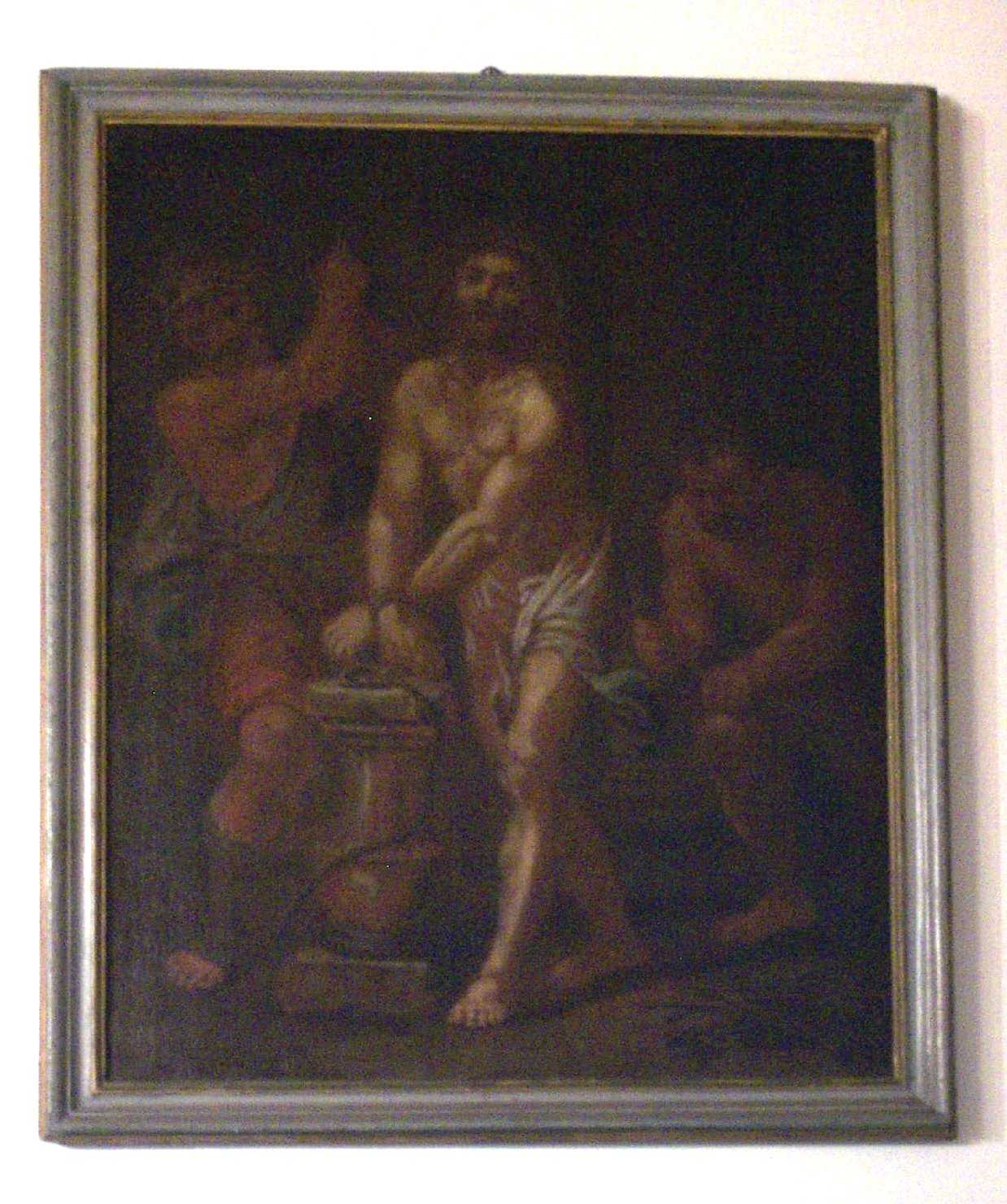 CRISTO ALLA COLONNA (dipinto, opera isolata) - ambito genovese (prima metà sec. XVII)