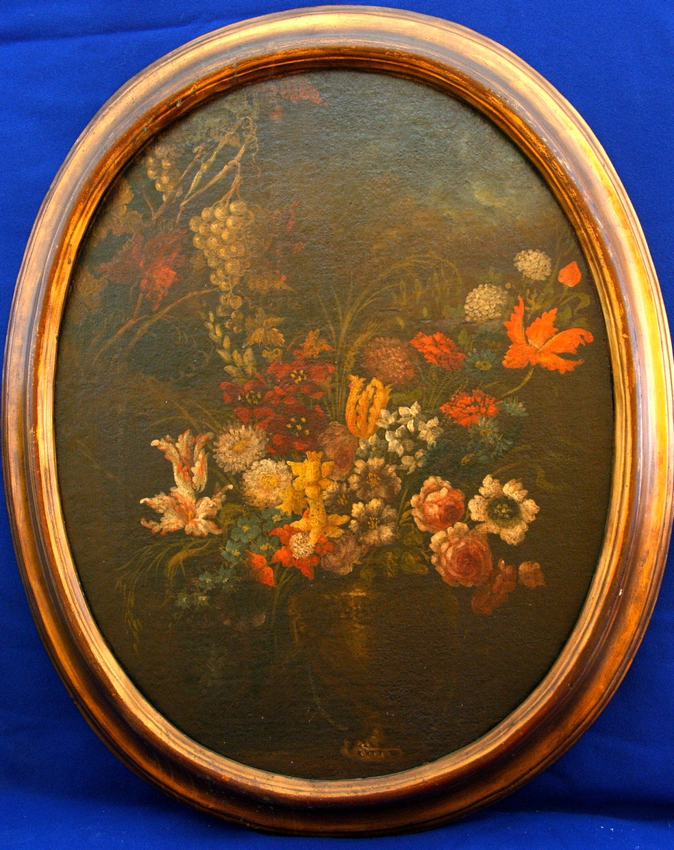 vaso con fiori (dipinto, opera isolata) - bottega italiana (seconda metà sec. XVIII)