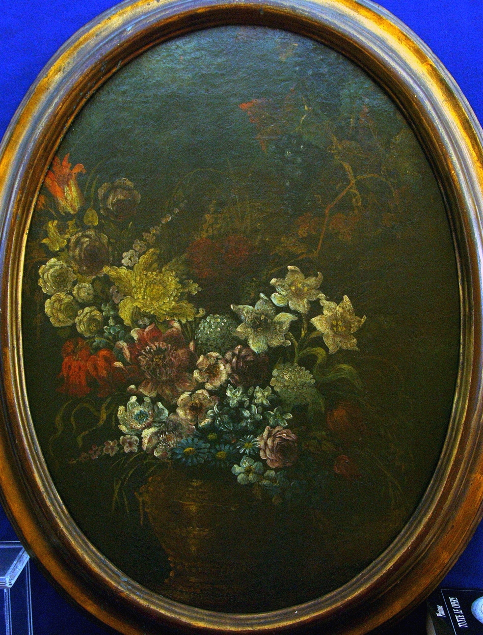 vaso con fiori (dipinto, opera isolata) - bottega italiana (seconda metà sec. XVIII)