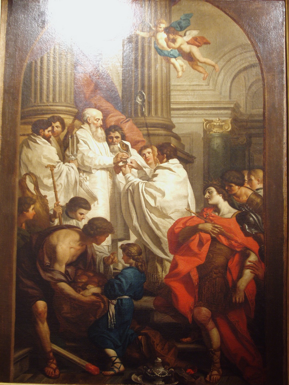 MESSA DI SAN BASILIO (dipinto, opera isolata) di Subleyras Pierre (bottega) (sec. XVIII)