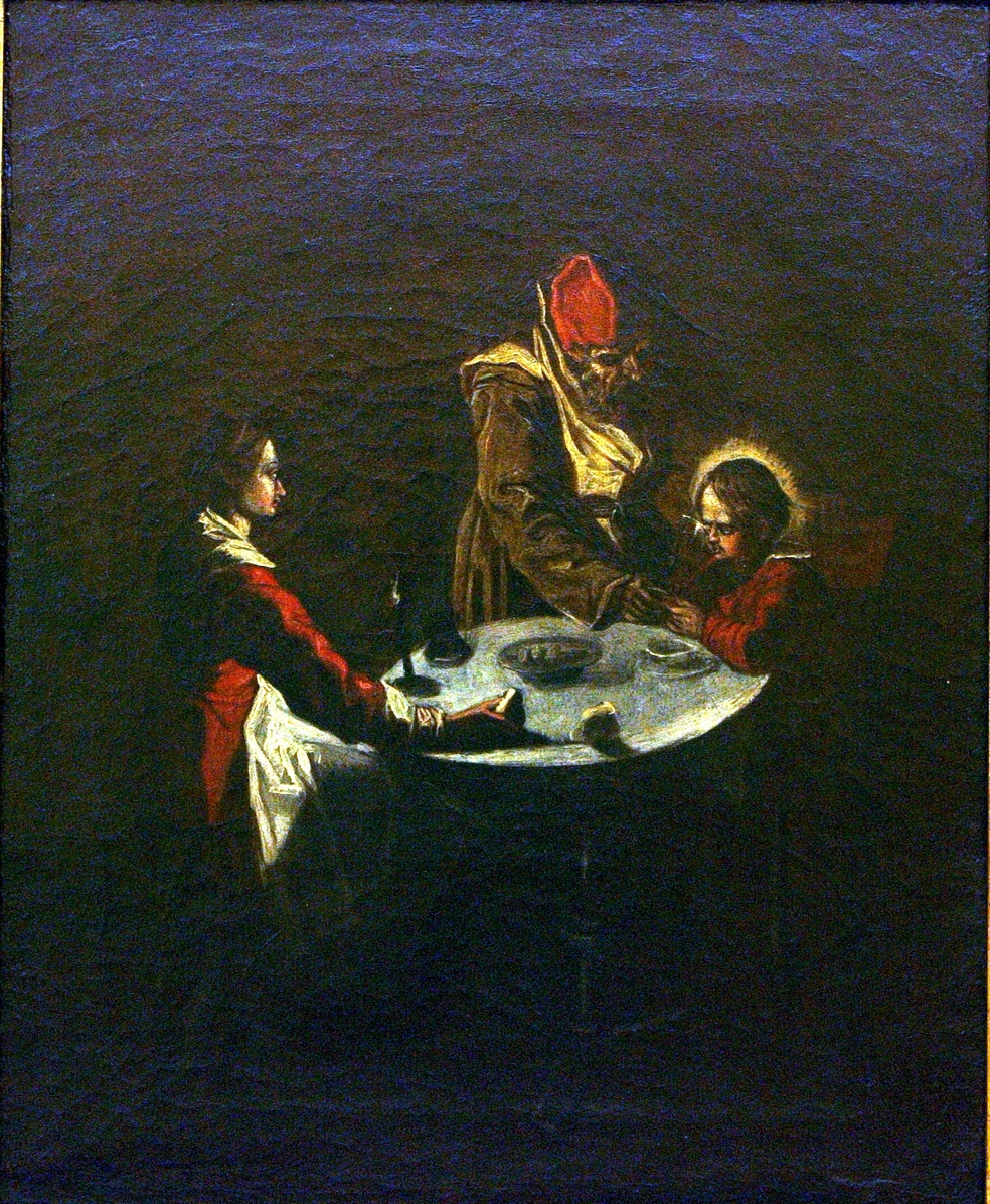 SACRA FAMIGLIA (dipinto, opera isolata) di Le Clerc Jean (bottega) (secondo quarto sec. XVII)