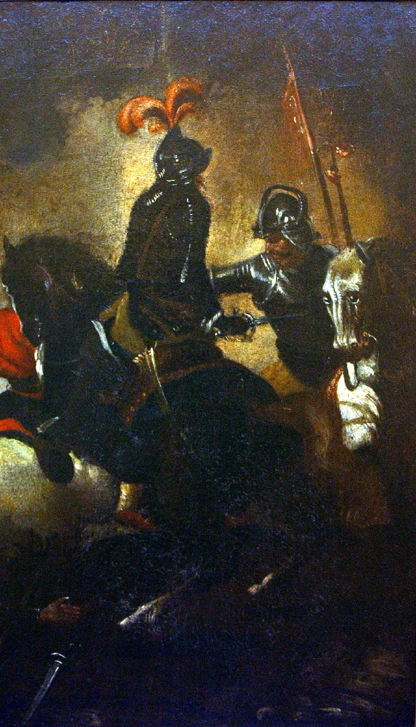 SCENA DI BATTAGLIA (dipinto, opera isolata) - bottega italiana (fine/inizio secc. XVII/ XVIII)