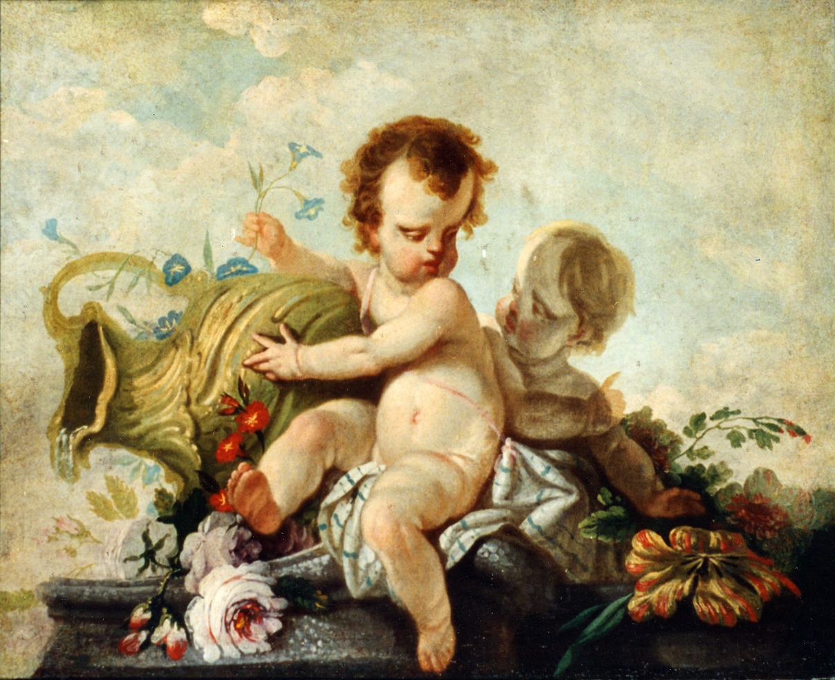 Putti (dipinto, opera isolata) - ambito genovese (seconda metà sec. XVIII)