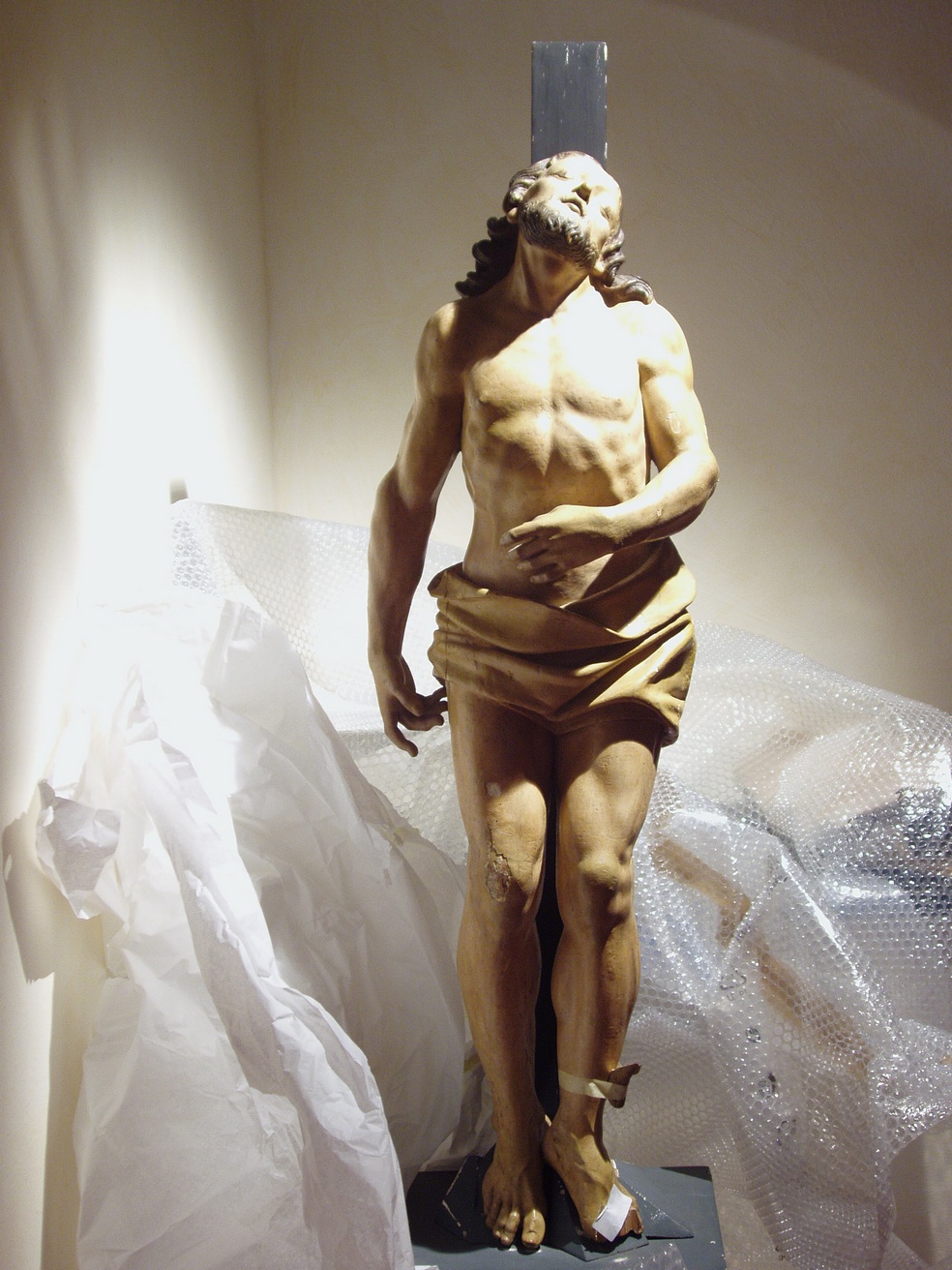 CRISTO ALLA COLONNA (scultura, opera isolata) - ambito ligure (metà sec. XVIII)