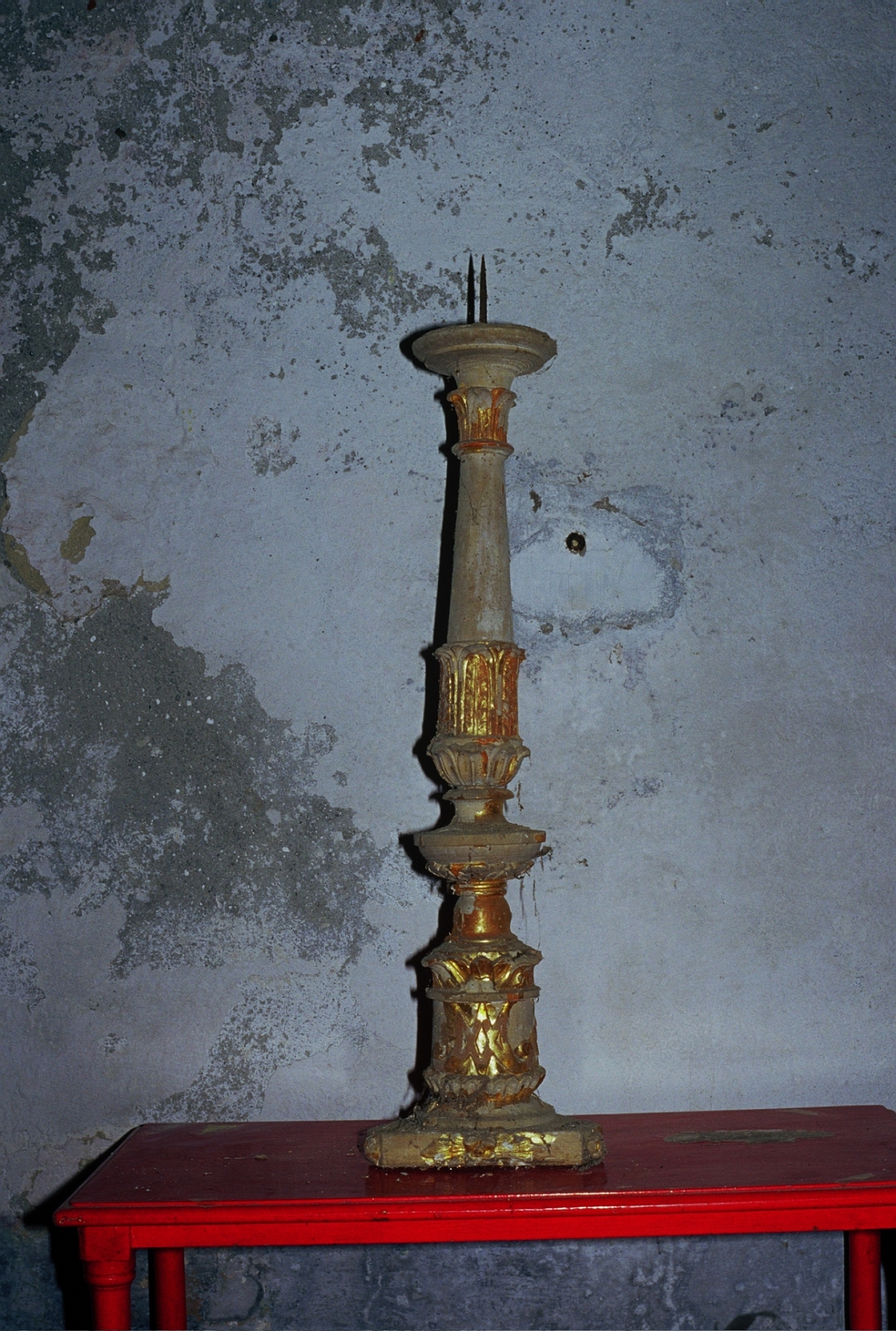 candeliere d'altare, serie - ambito ligure (metà sec. XIX)