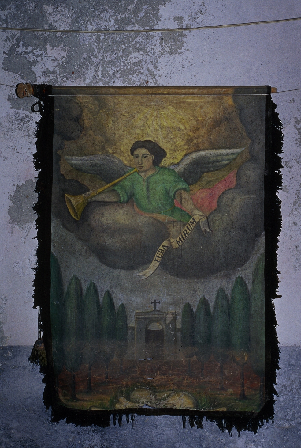 San Bernardo/ Trinità (stendardo processionale, opera isolata) - ambito ligure (prima metà sec. XX)