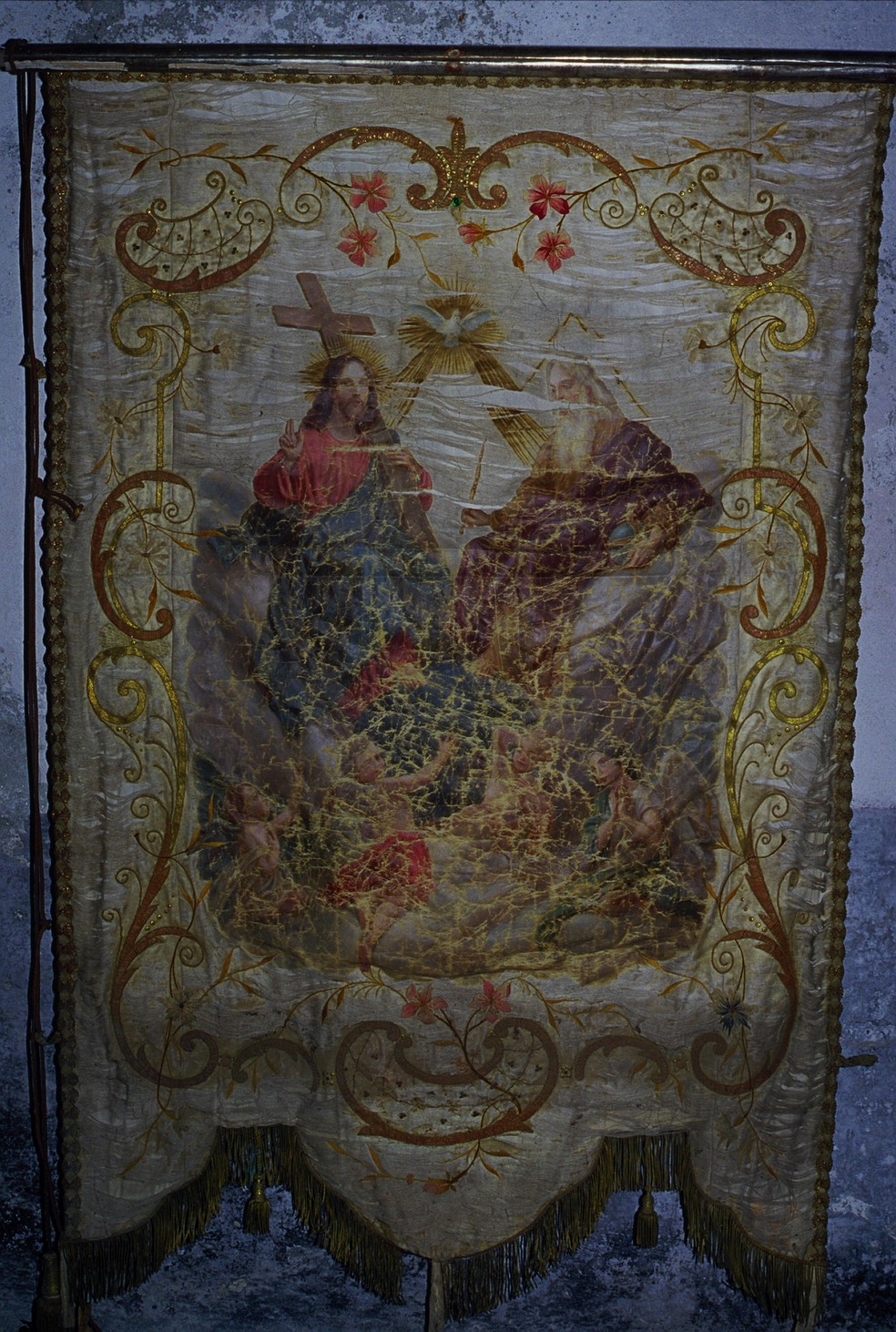 stendardo processionale, opera isolata - ambito ligure (metà sec. XIX)