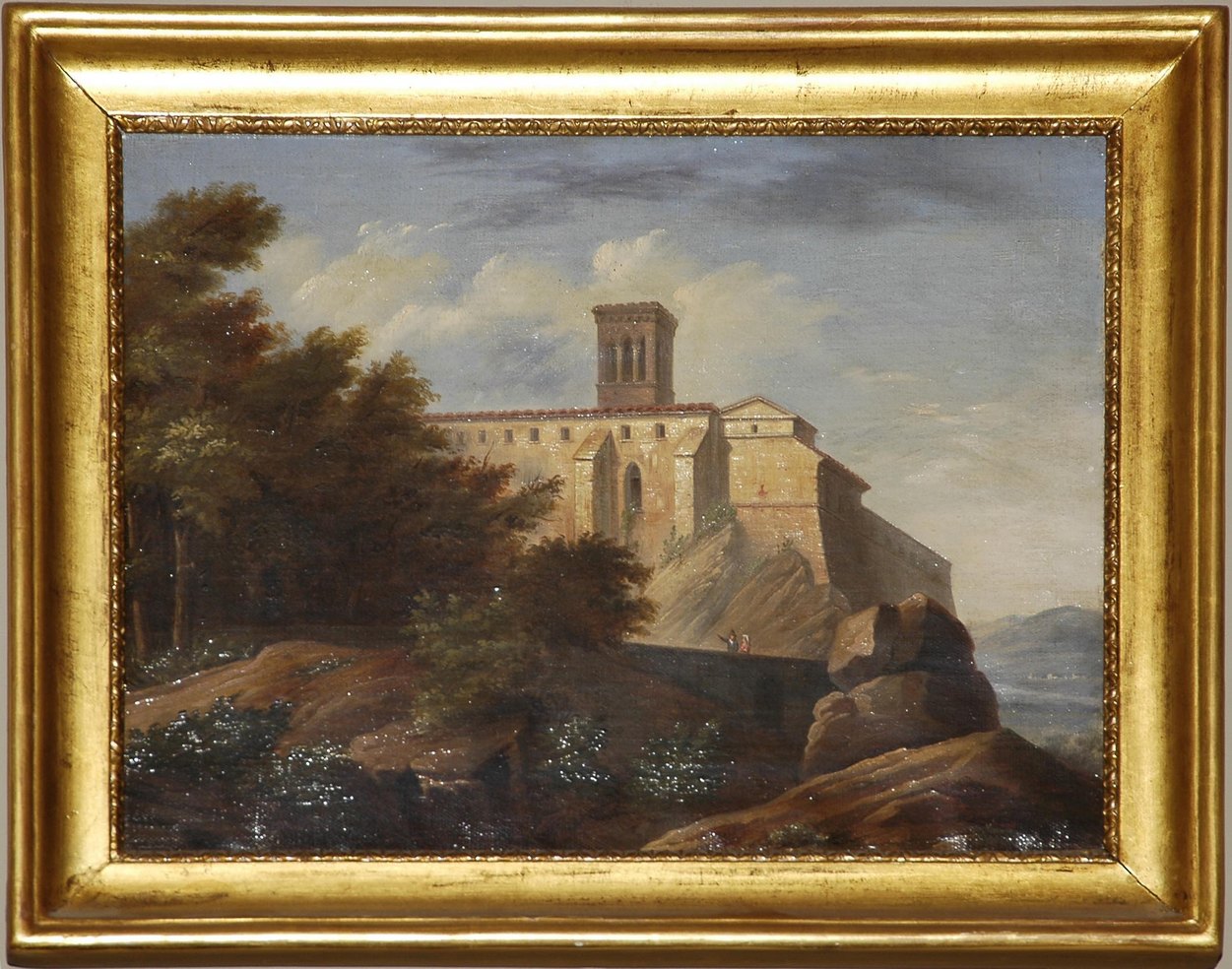 Castello (dipinto, opera isolata) - ambito italiano (seconda metà sec. XIX)