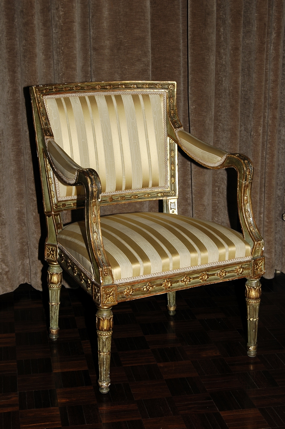 poltrona, serie - ambito genovese (terzo quarto sec. XVIII)