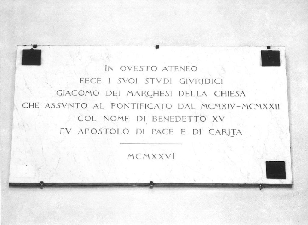 lapide, opera isolata - ambito ligure (sec. XX)