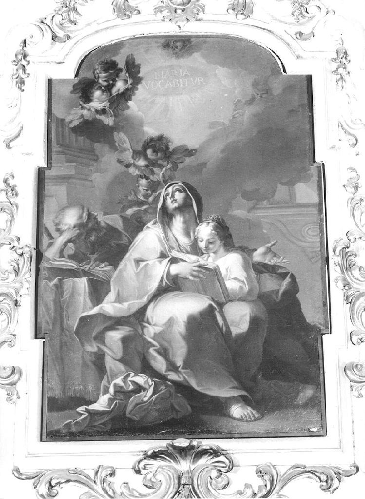 Educazione di Maria Vergine (dipinto, complesso decorativo) di Galeotti Sebastiano (sec. XVIII)