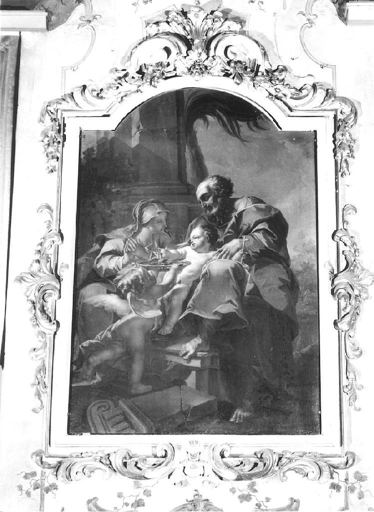 Riposo nella fuga in Egitto (dipinto, complesso decorativo) di Galeotti Sebastiano (sec. XVIII)