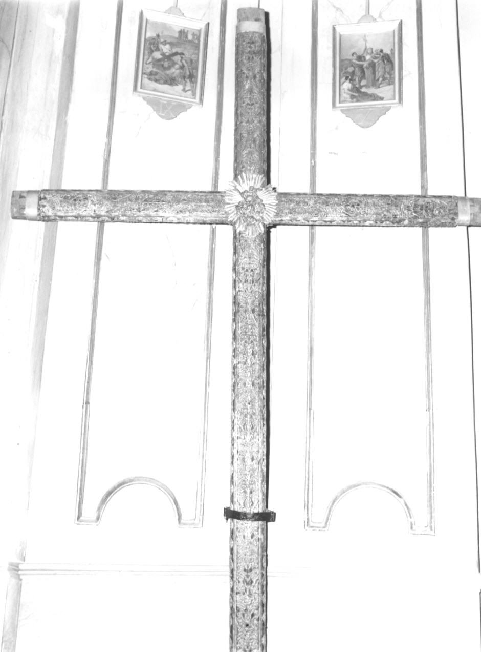 croce processionale, opera isolata - ambito ligure (sec. XVIII)