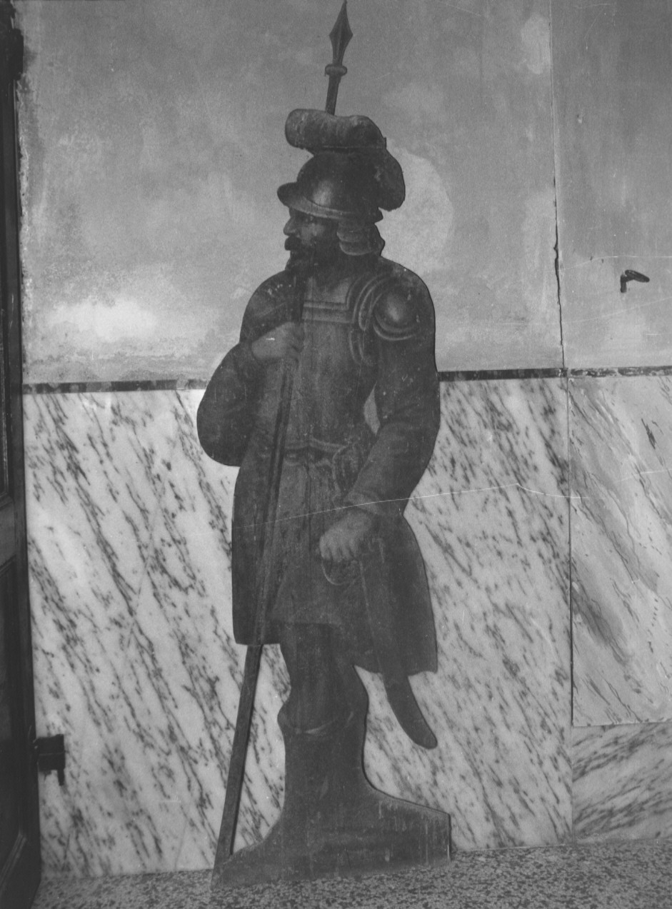 SOLDATO (apparato per le quarantore, elemento d'insieme) - ambito italiano (?) (ultimo quarto sec. XIX)