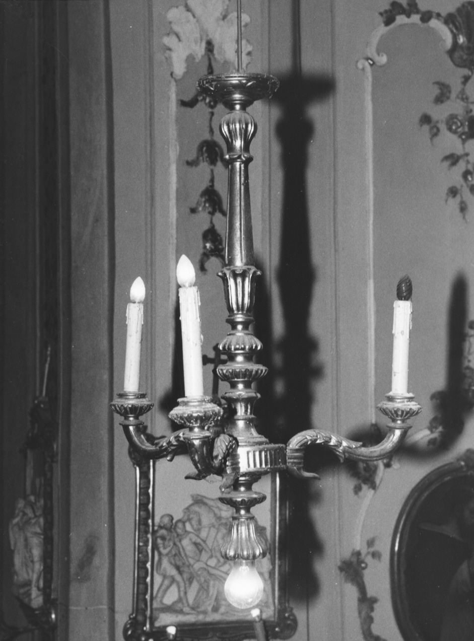 lampadario - a bracci, serie - ambito ligure (?) (sec. XIX)