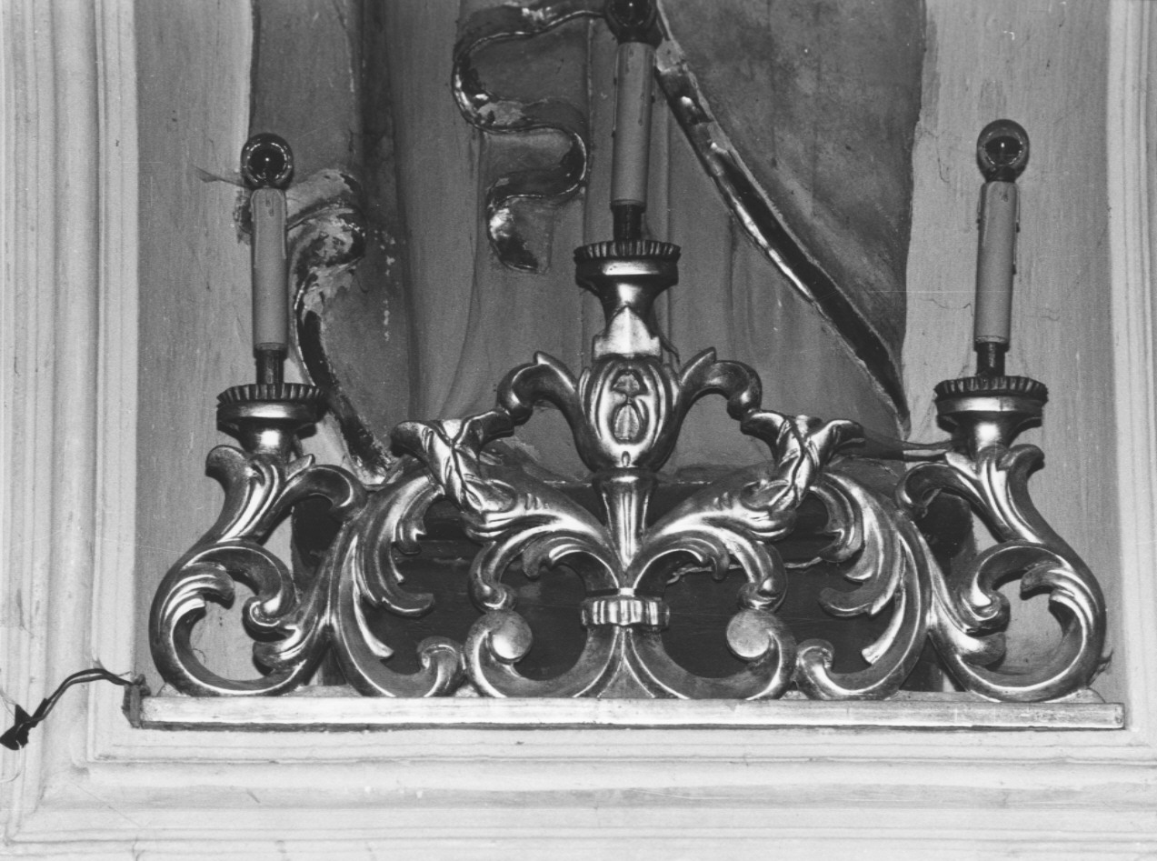 candelabro a serpentina, serie - ambito ligure (?) (sec. XIX)