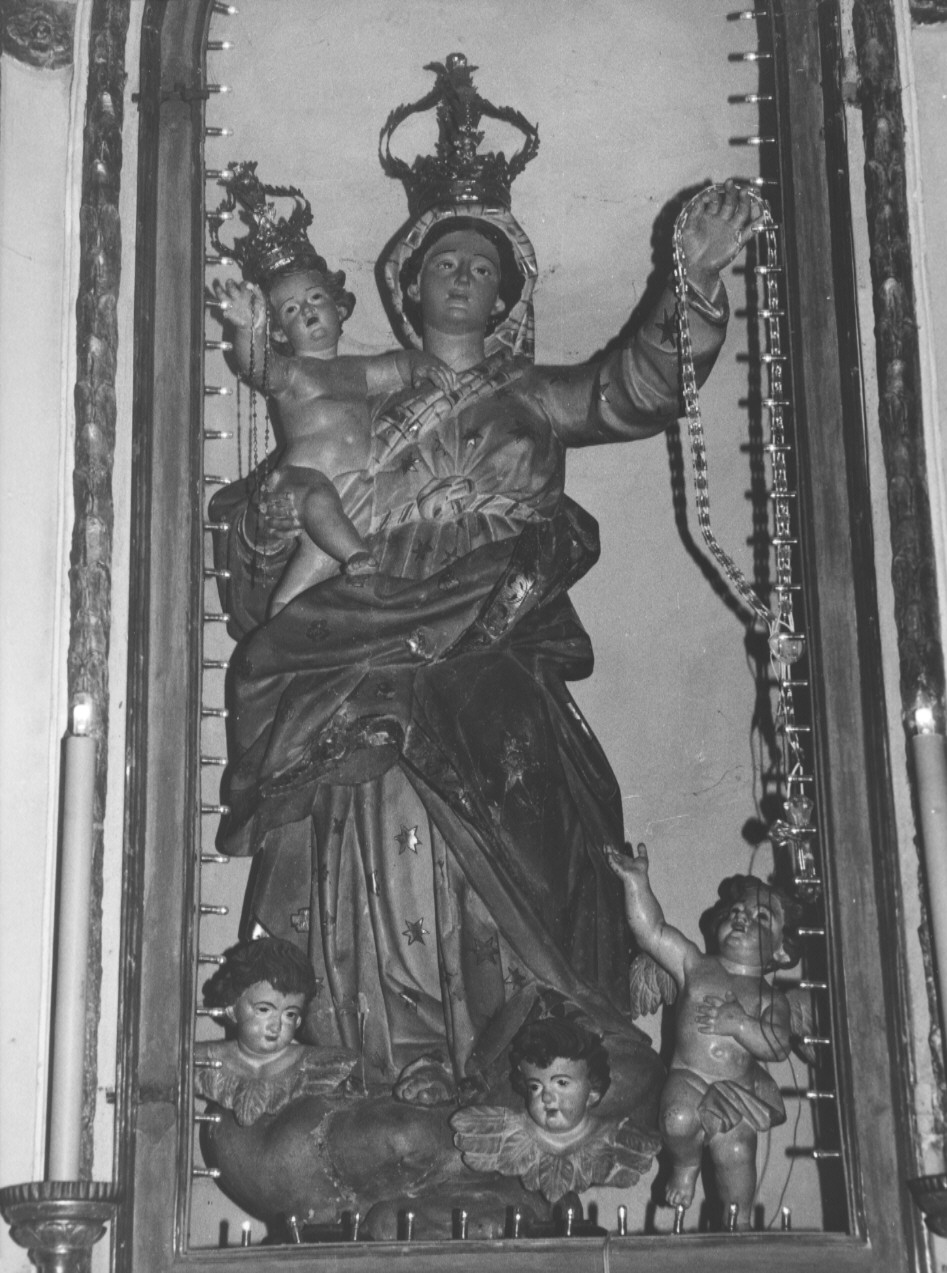 MADONNA DEL ROSARIO (statua, opera isolata) di Cassiani Domenico (fine sec. XVIII)