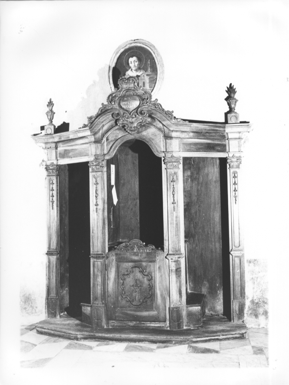confessionale, serie - ambito ligure (seconda metà sec. XVIII)