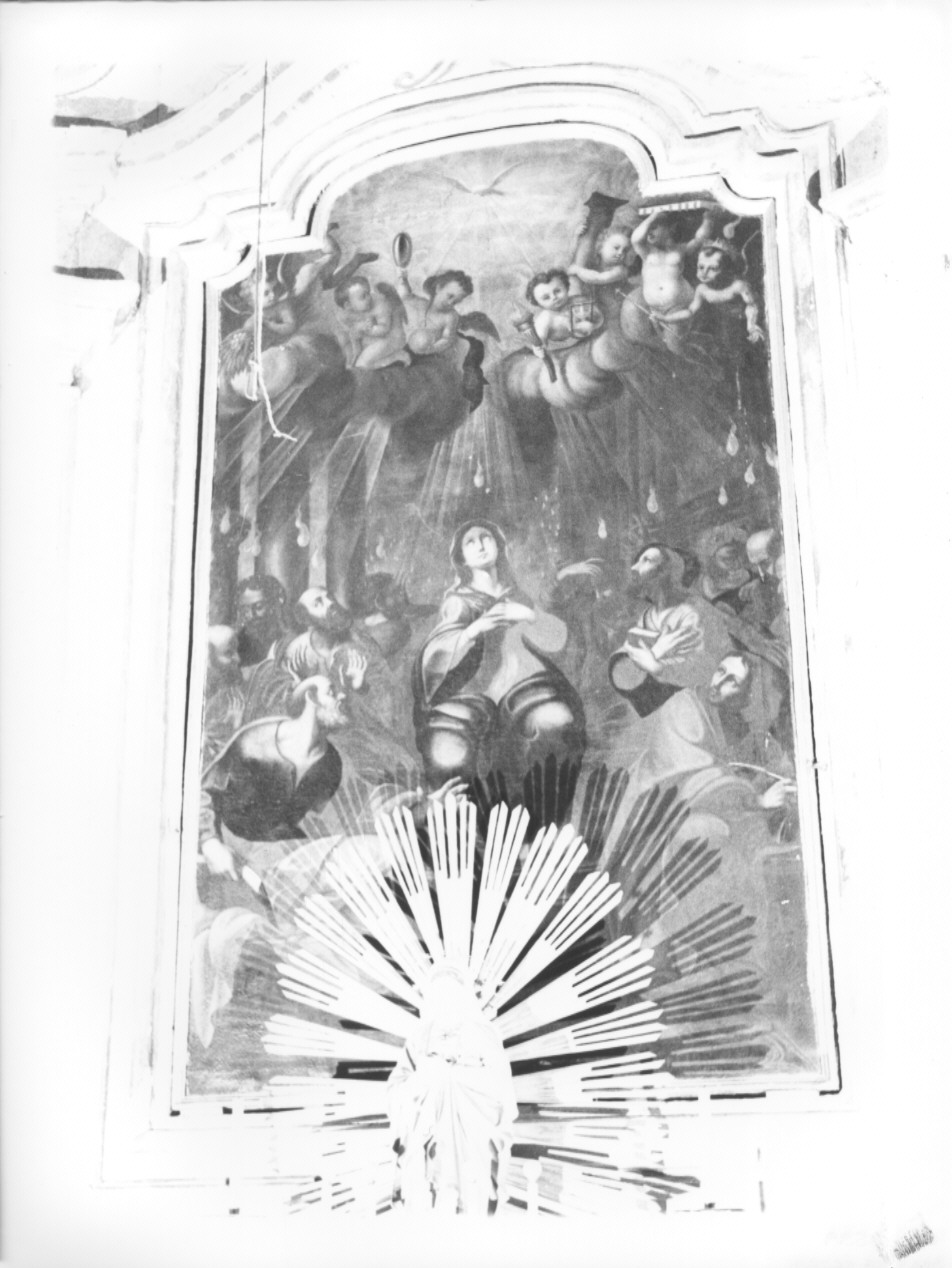 PENTECOSTE (dipinto, opera isolata) di Torielli Domenico (secondo quarto sec. XVIII)