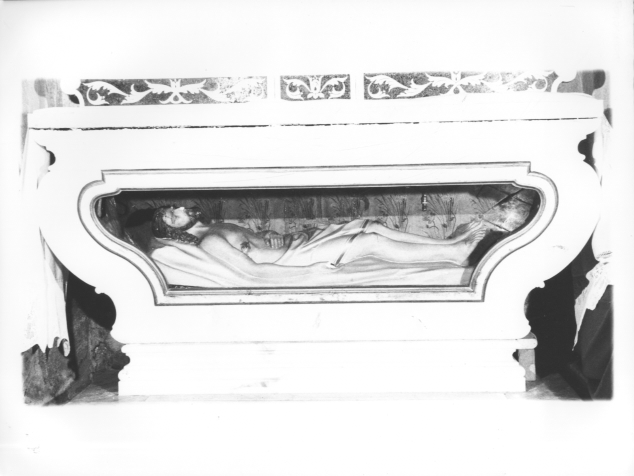 CRISTO MORTO (statua, opera isolata) - ambito ligure (seconda metà sec. XVIII)