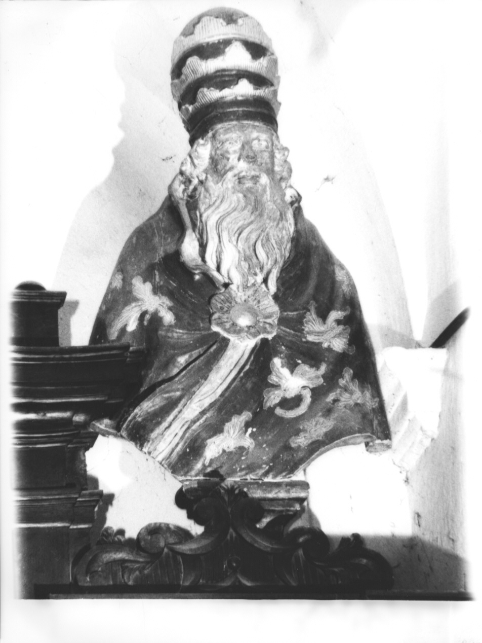 SANTO VESCOVO (busto, elemento d'insieme) - ambito ligure (seconda metà sec. XVIII)