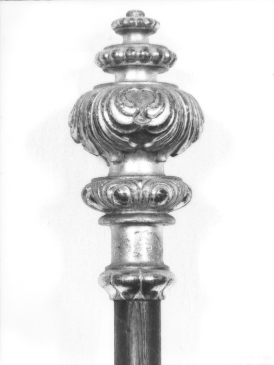 mazza processionale, serie - ambito ligure (seconda metà sec. XVIII)