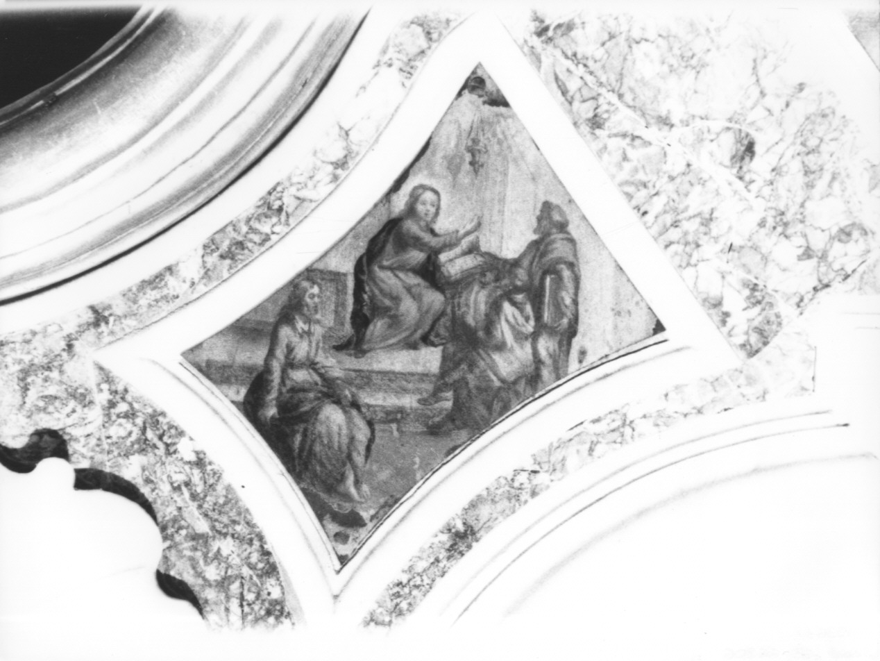 Disputa di Gesù con i dottori nel tempio (formella, insieme) - ambito ligure (sec. XVIII)