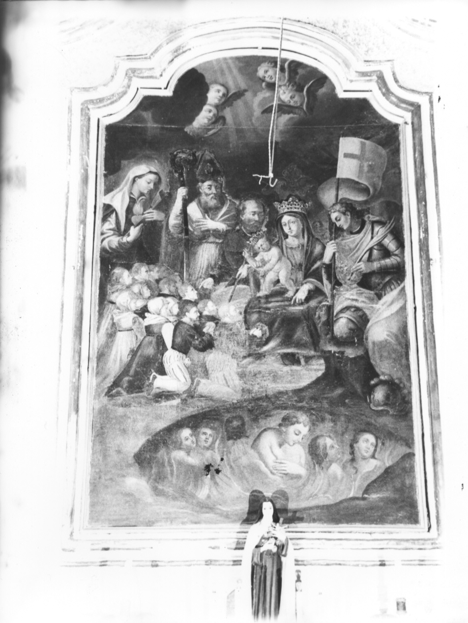 MADONNA CON BAMBINO E SANTI (dipinto, opera isolata) - ambito ligure (seconda metà sec. XVI)