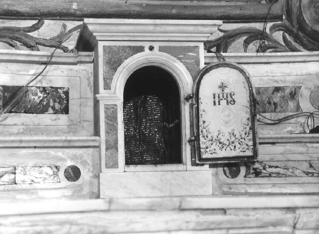 tabernacolo, elemento d'insieme - ambito ligure (prima metà sec. XIX)