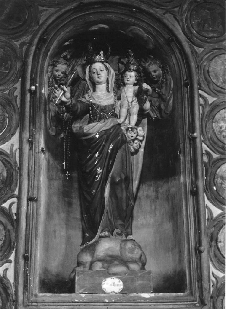 Madonna del Rosario (scultura, insieme) - ambito ligure (metà sec. XVIII)