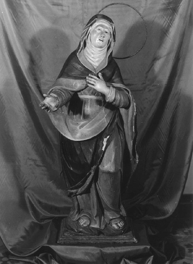 MADONNA ADDOLORATA (statua, opera isolata) - bottega ligure (seconda metà sec. XIX)