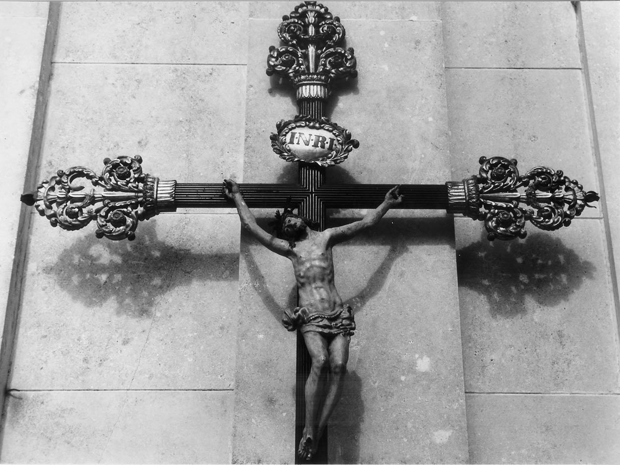 Cristo crocifisso (crocifisso, opera isolata) - manifattura ligure (metà sec. XIX)