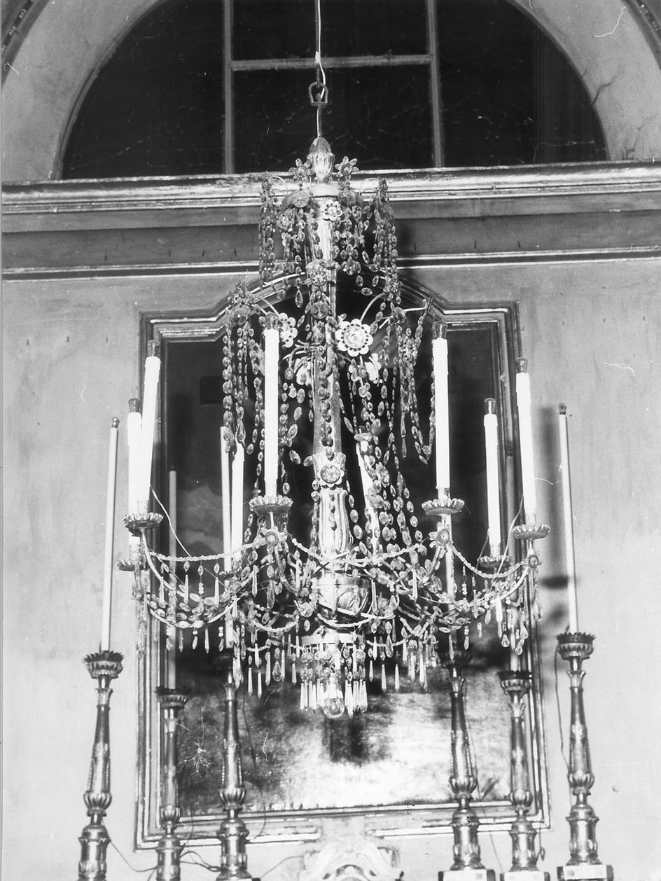 motivi decorativi floreali (lampadario, opera isolata) - manifattura ligure (sec. XIX)