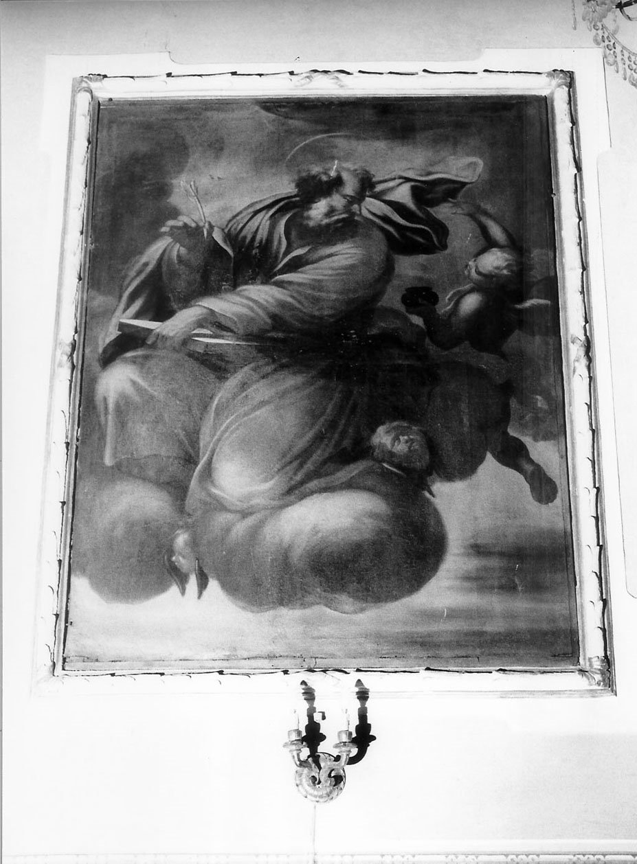 San Matteo e l'angelo (dipinto, opera isolata) - ambito ligure (metà sec. XVII)